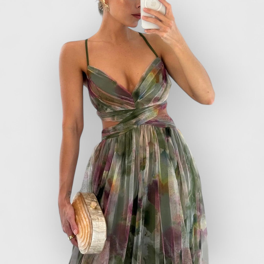 Valeria – La robe aquarelle qui séduit au premier regard