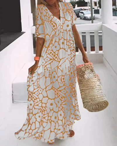 Marcelina | Robe maxi légère et fluide pour l'été