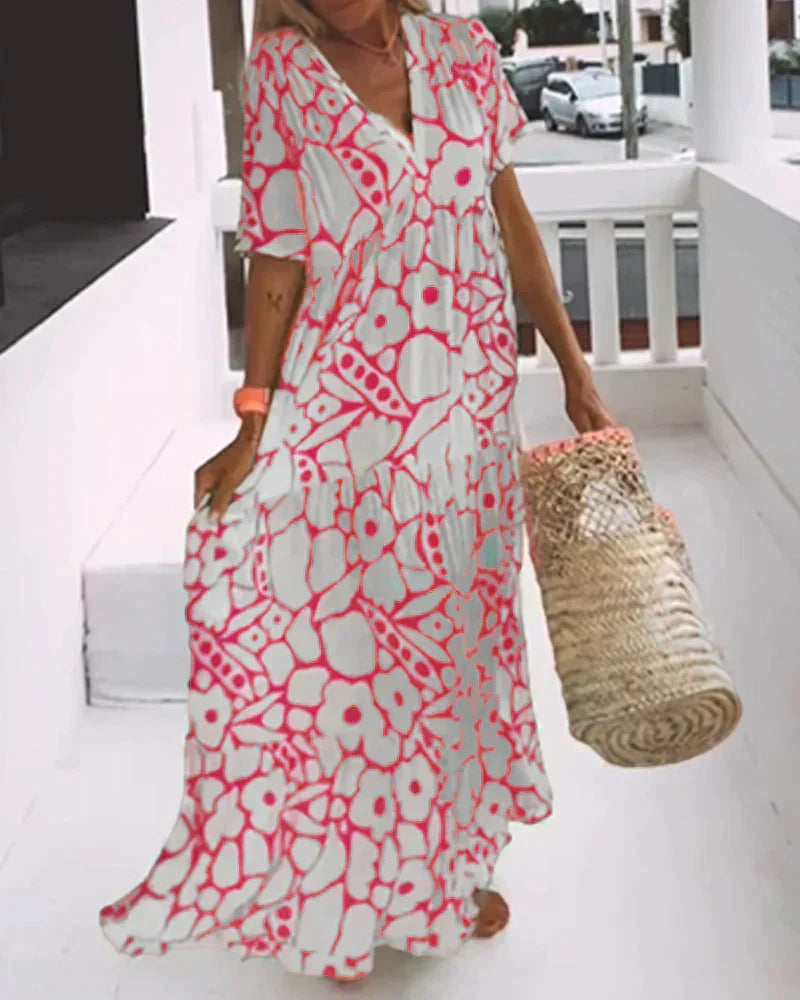 Marcelina | Robe maxi légère et fluide pour l'été