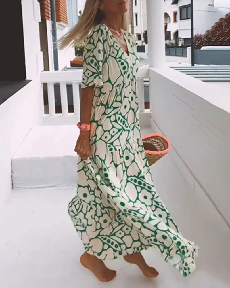 Marcelina | Robe maxi légère et fluide pour l'été