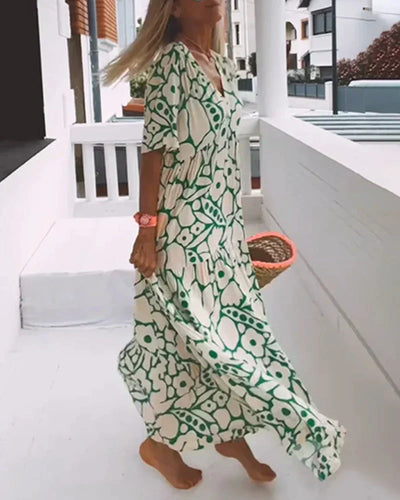 Marcelina | Robe maxi légère et fluide pour l'été