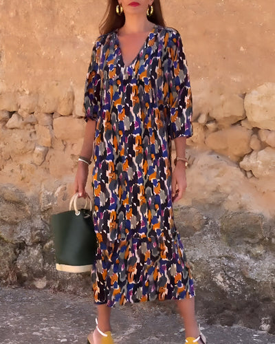 Kasia | Robe midi accrocheuse pour une élégance décontractée