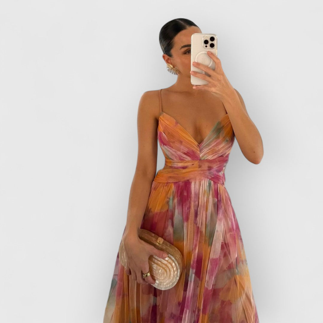 Valeria – La robe aquarelle qui séduit au premier regard