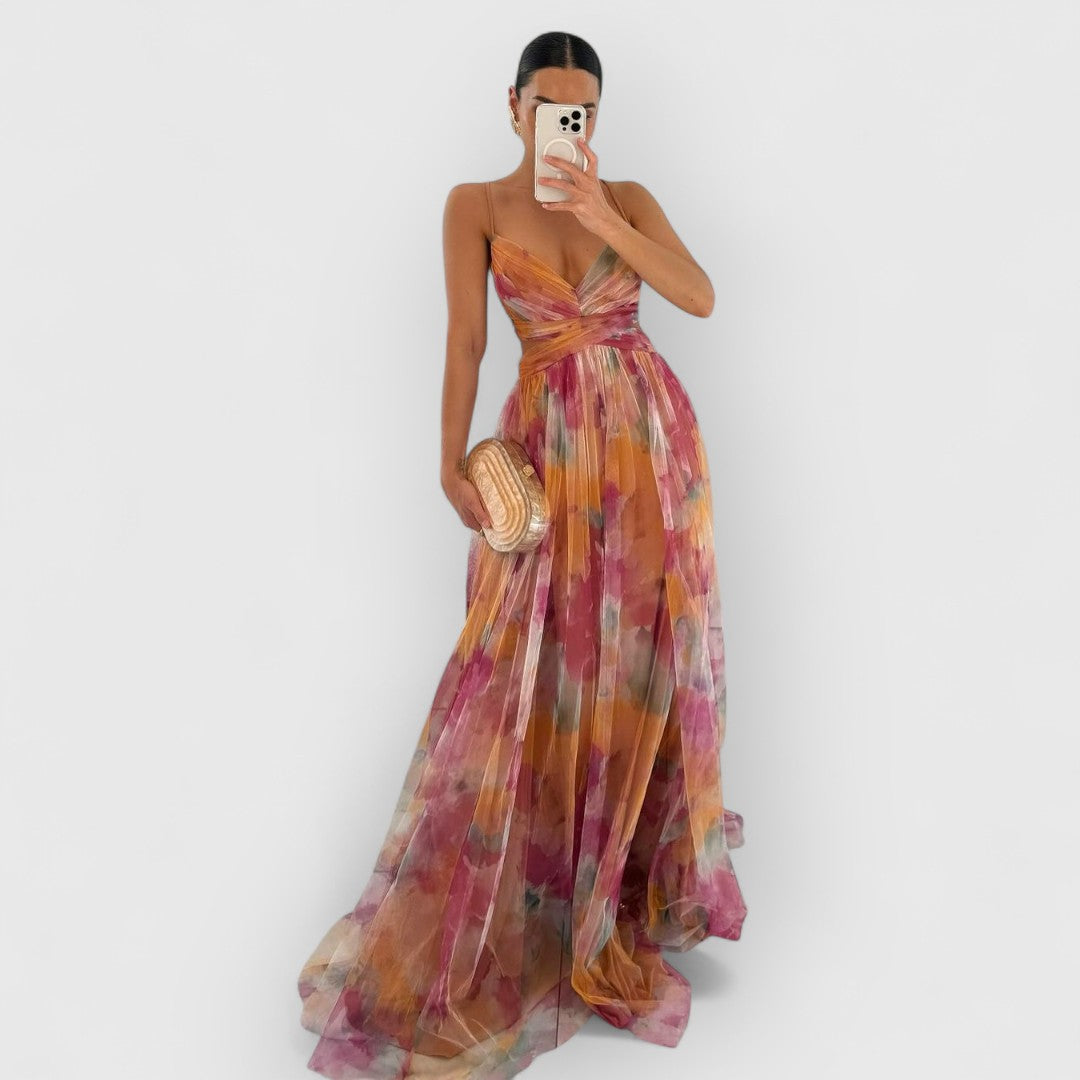 Valeria – La robe aquarelle qui séduit au premier regard