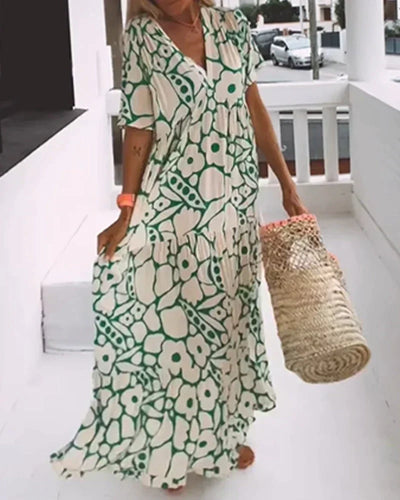 Marcelina | Robe maxi légère et fluide pour l'été