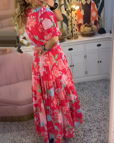 Nela | Robe maxi légère à fleurs pour les journées ensoleillées