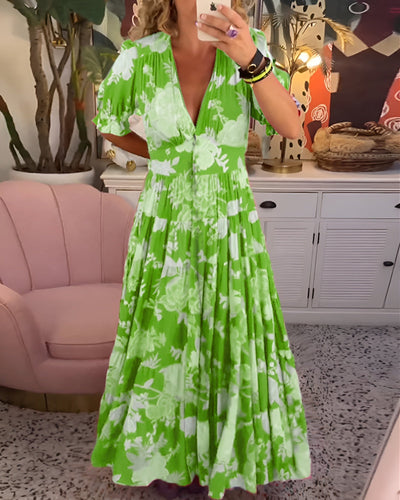 Nela | Robe maxi légère à fleurs pour les journées ensoleillées