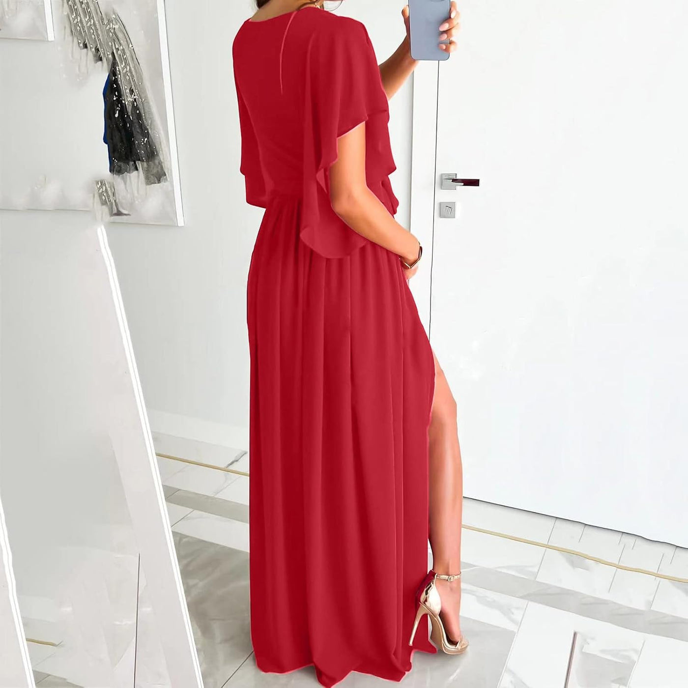Daria | Robe femme à manches papillon