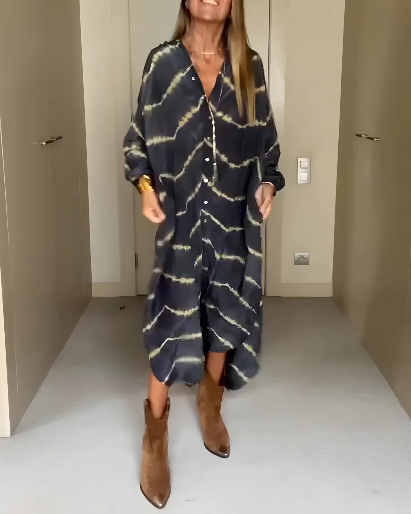 Liliana | Robe maxi à rayures boho