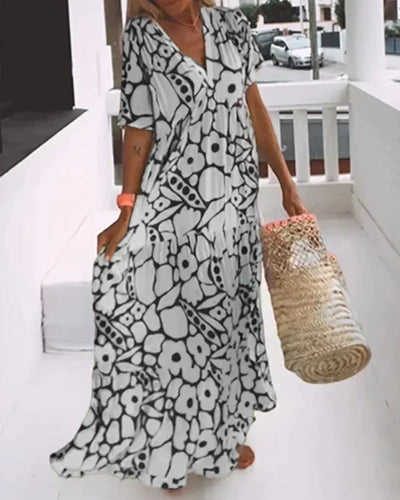 Marcelina | Robe maxi légère et fluide pour l'été