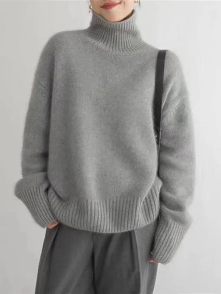 SeravaParis™ | Col montant en cachemire