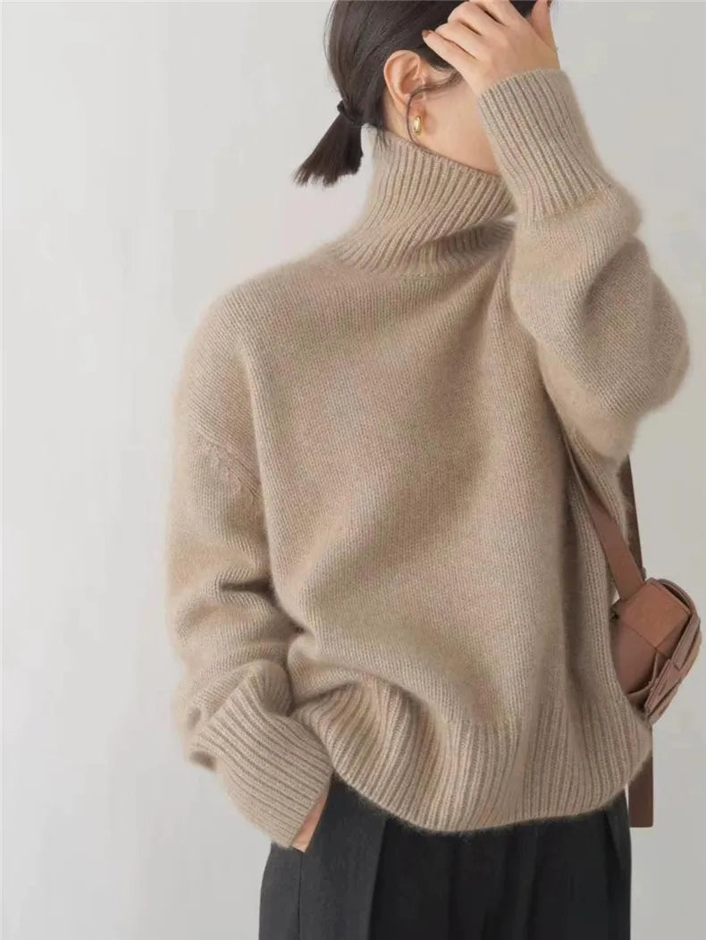 SeravaParis™ | Col montant en cachemire