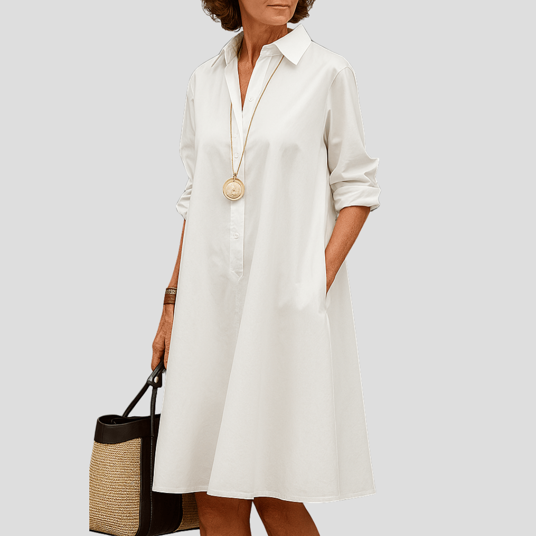 Waltraud - Robe midi premium élégante pour un style intemporel