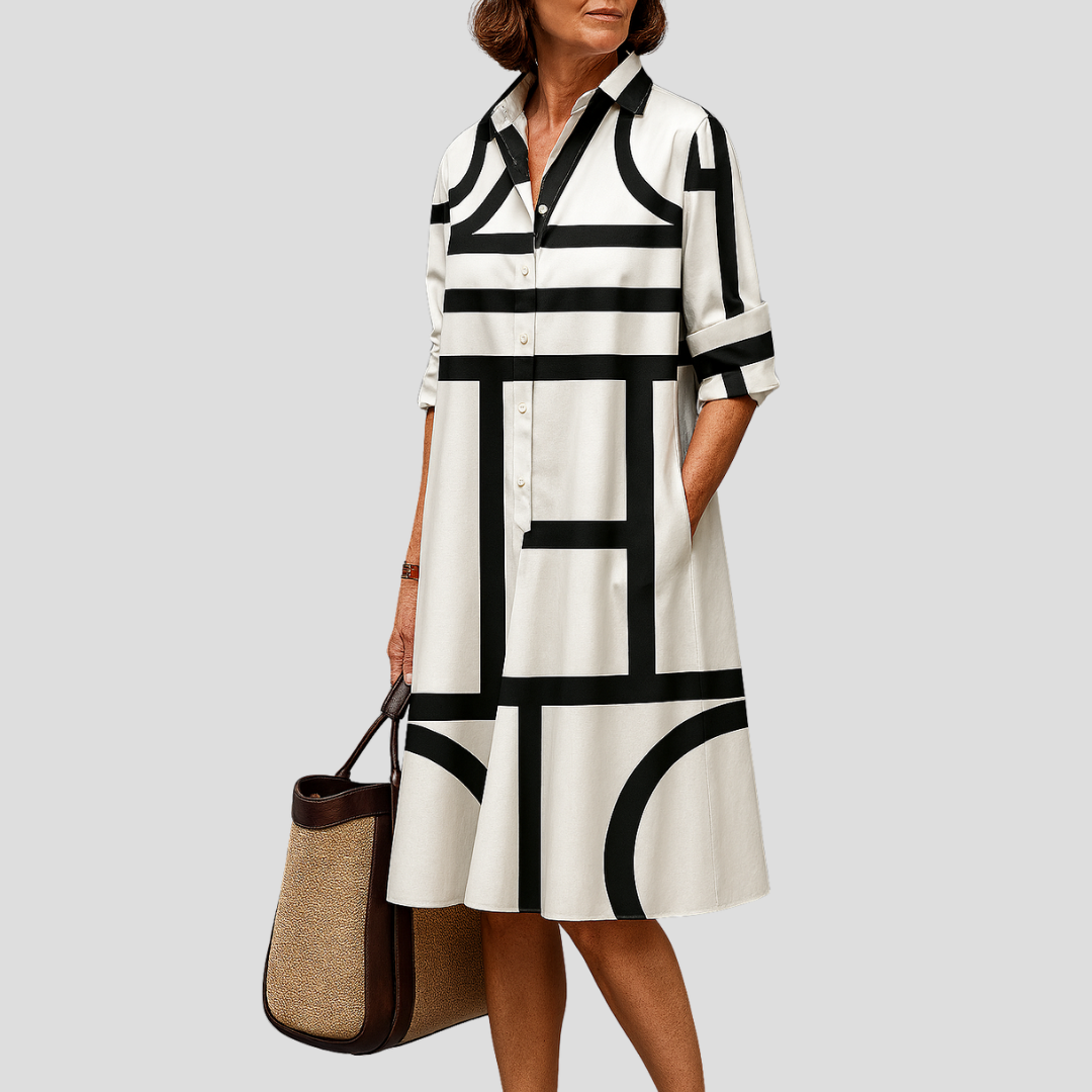 Brigitte - Robe midi luxueuse pour une élégance sans effort
