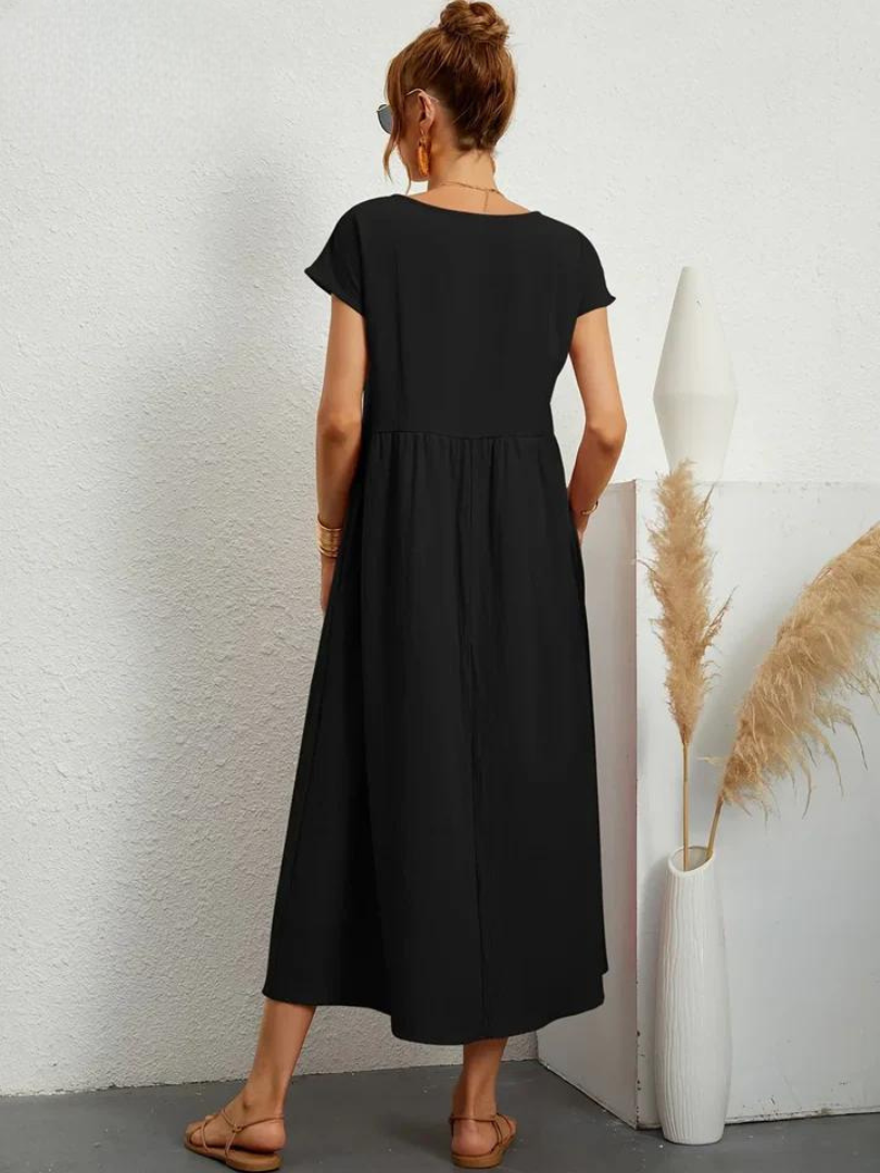 Marcia | Robe d'été en tissu premium style Flottant