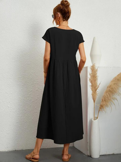 Marcia | Robe d'été en tissu premium style Flottant