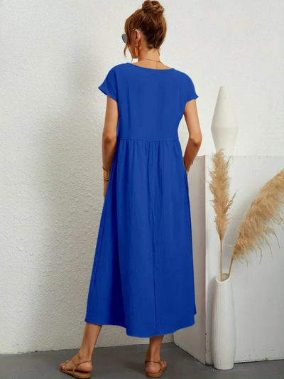 Marcia | Robe d'été en tissu premium style Flottant