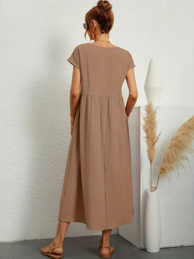 Marcia | Robe d'été en tissu premium style Flottant
