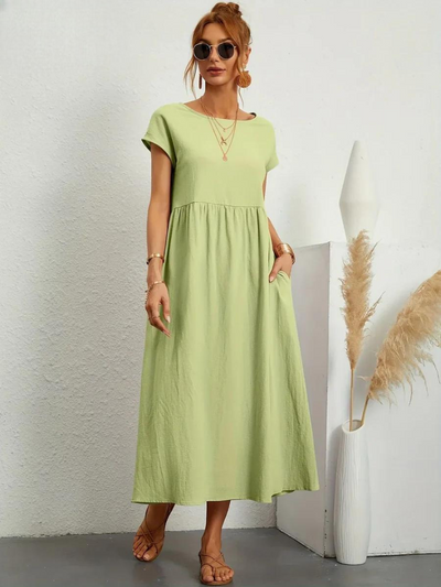 Marcia | Robe d'été en tissu premium style Flottant