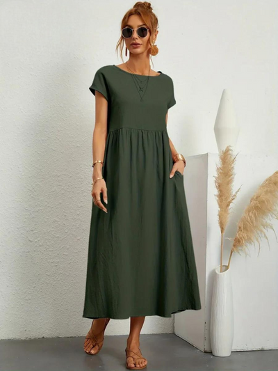 Marcia | Robe d'été en tissu premium style Flottant