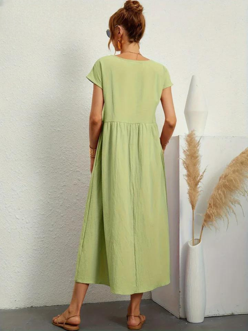 Marcia | Robe d'été en tissu premium style Flottant