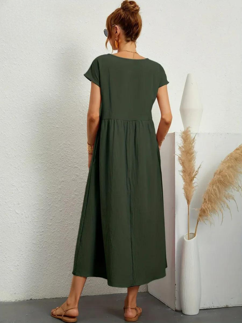 Marcia | Robe d'été en tissu premium style Flottant
