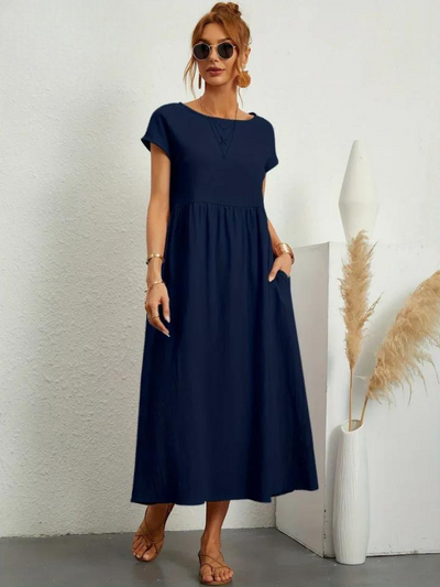 Marcia | Robe d'été en tissu premium style Flottant