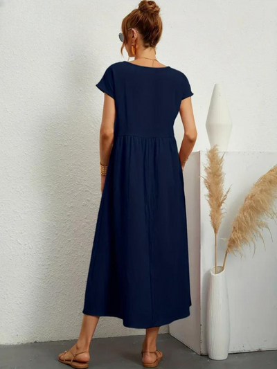 Marcia | Robe d'été en tissu premium style Flottant