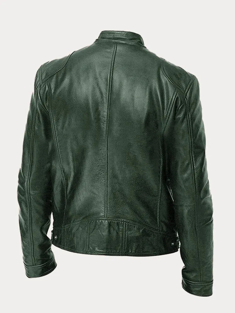 SeravaParis™ | Veste décontractée en cuir
