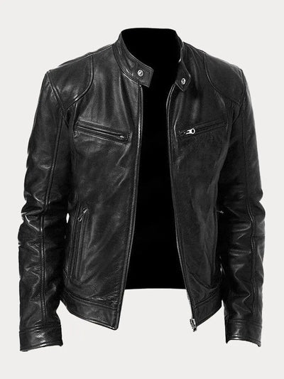 SeravaParis™ | Veste décontractée en cuir