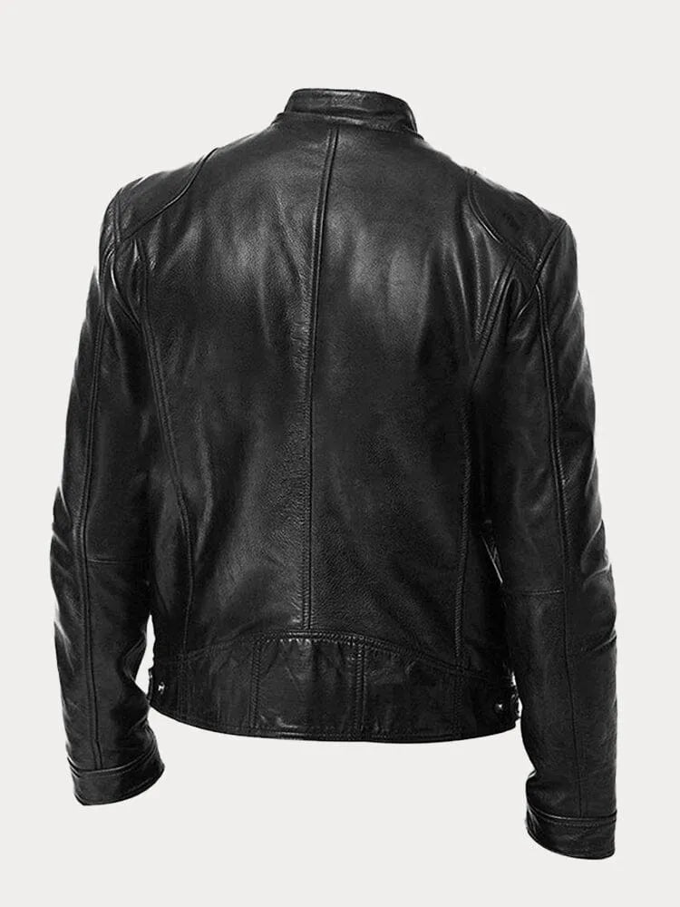 SeravaParis™ | Veste décontractée en cuir