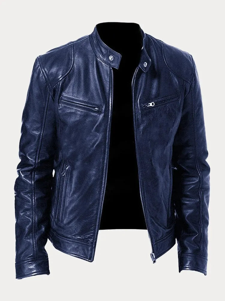 SeravaParis™ | Veste décontractée en cuir