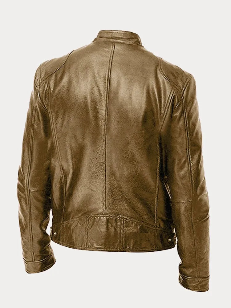 SeravaParis™ | Veste décontractée en cuir