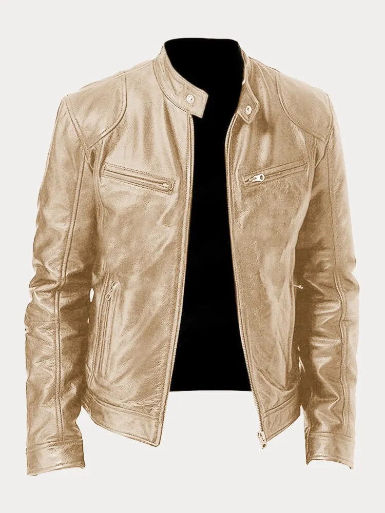 SeravaParis™ | Veste décontractée en cuir