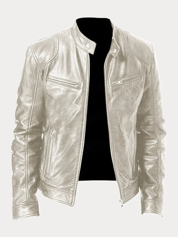 SeravaParis™ | Veste décontractée en cuir