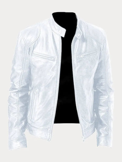 SeravaParis™ | Veste décontractée en cuir