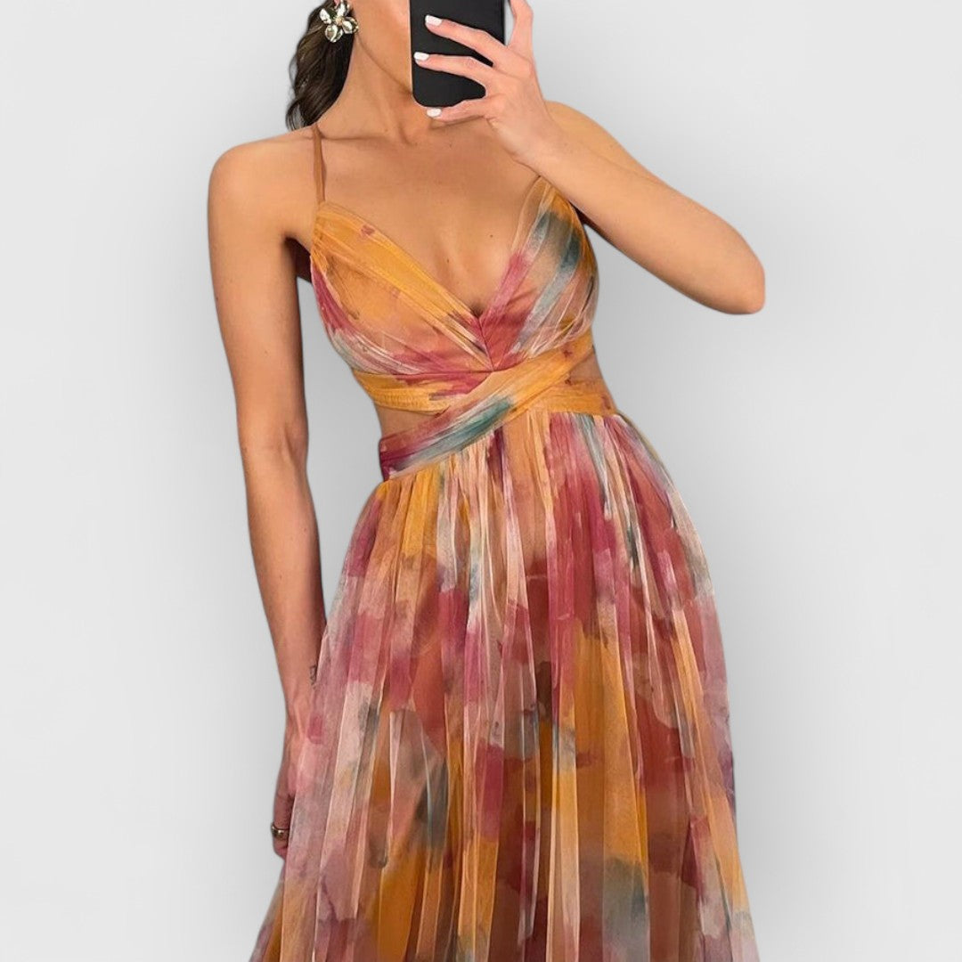 Valeria – La robe aquarelle qui séduit au premier regard