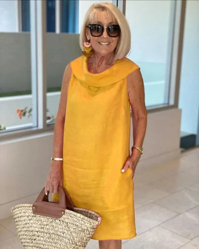 Mariella | Robe en matériau premium froissé