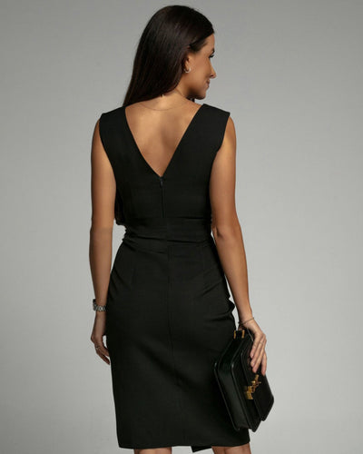 Nadia | Robe Midi Drapée Delight