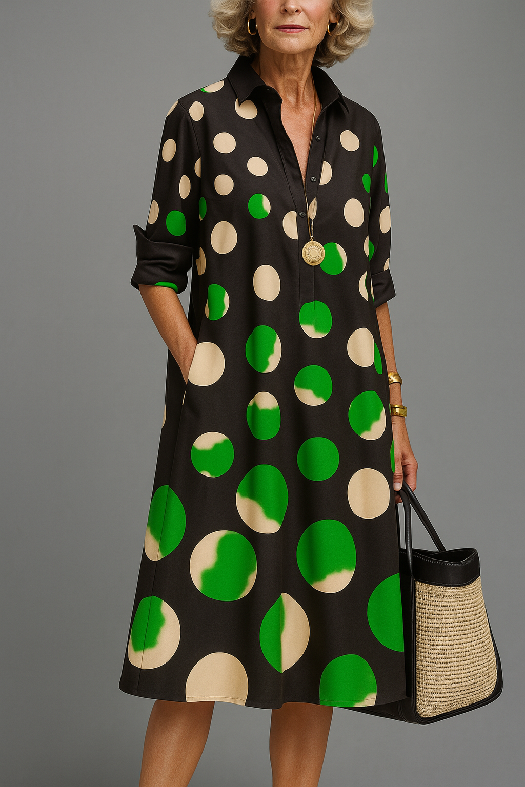 DANIELA - ROBE MIDI IMPRESSIONNÉE