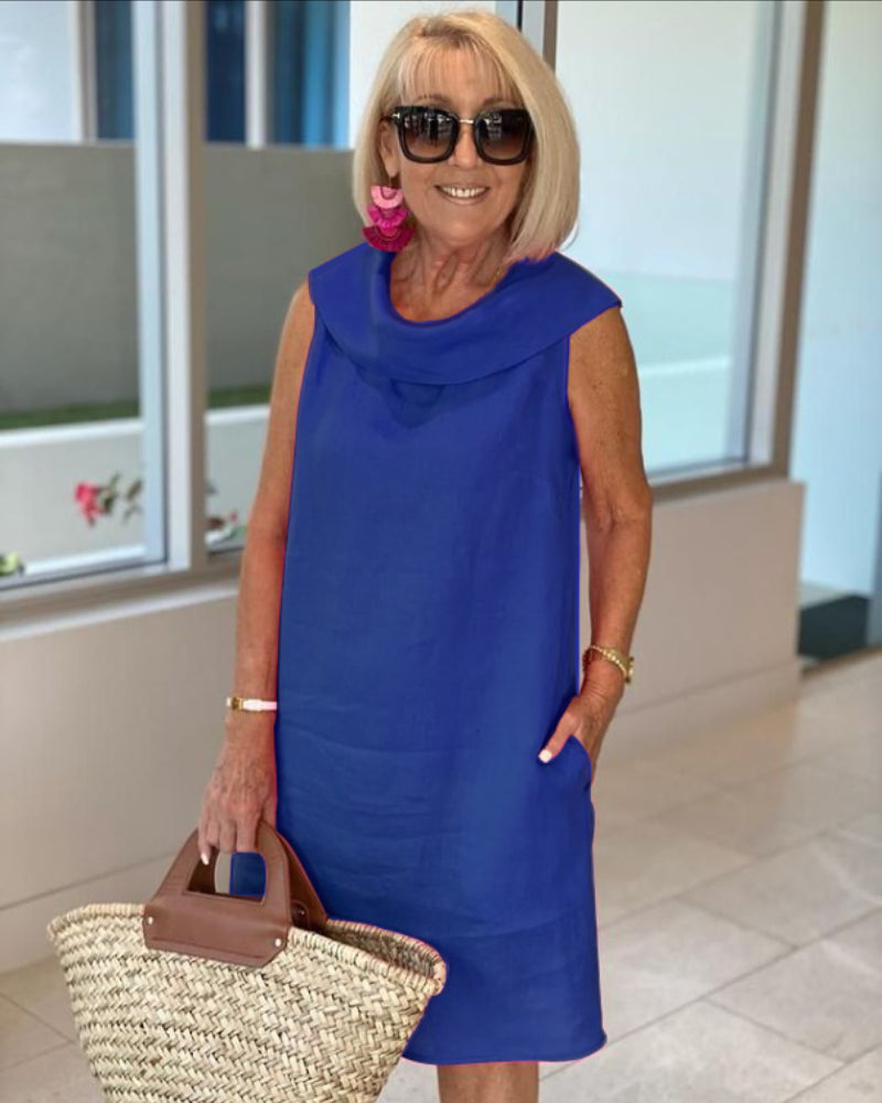 Mariella | Robe en matériau premium froissé