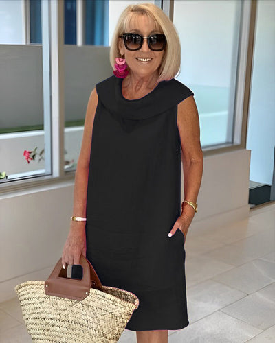 Mariella | Robe en matériau premium froissé