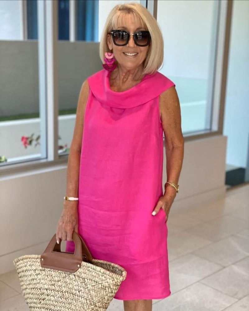 Mariella | Robe en matériau premium froissé