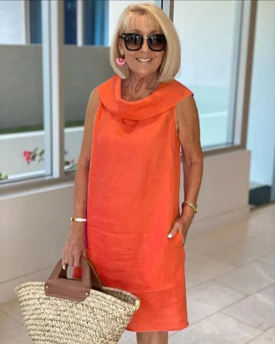 Mariella | Robe en matériau premium froissé