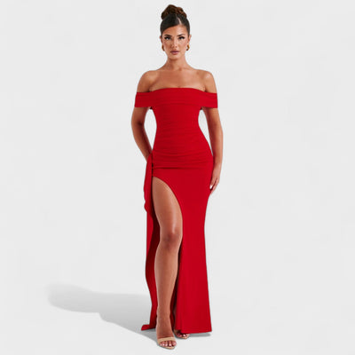 Joyce – Robe Bardot Longue
