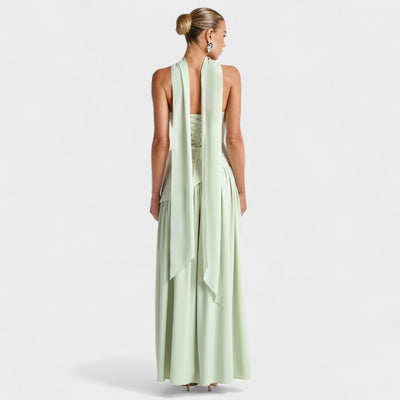 Robe Maliyah - Coupe Asymétrique Menthe